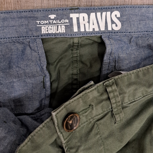 TOM TAILOR 'Travis' Green Chinos - Picture 3 of 6